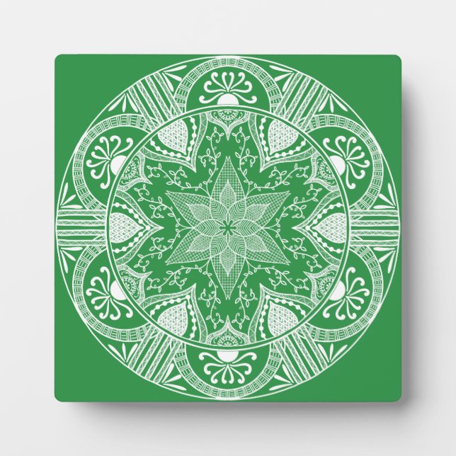 Seaweed Mandala Fotoplatte (Vorderseite)