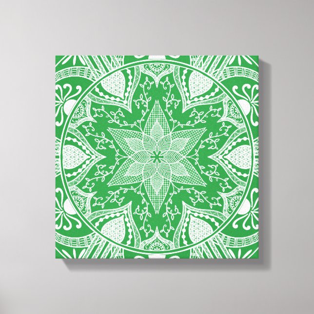 Seaweed Mandala Leinwanddruck (Vorderseite)
