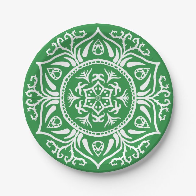 Seaweed Mandala Pappteller (Vorderseite)