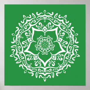 Seaweed Mandala Poster