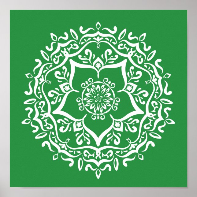 Seaweed Mandala Poster (Vorne)