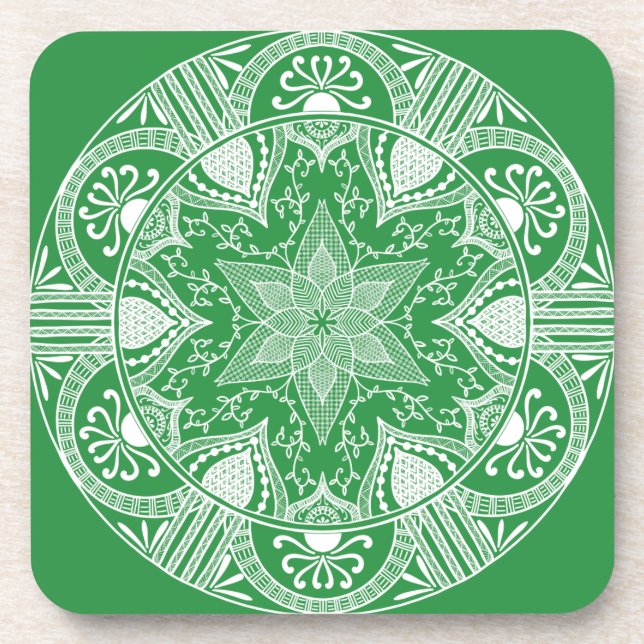 Seaweed Mandala Untersetzer (Vorderseite)