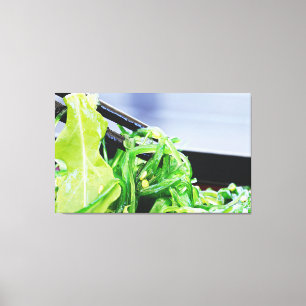 SEAWEED SALAD JAPANESE ART DRUCKSTRETCHED LEINWAND