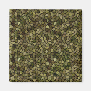 Seaweed und Juniper Cobbled Patchwork Terrazo Magnet