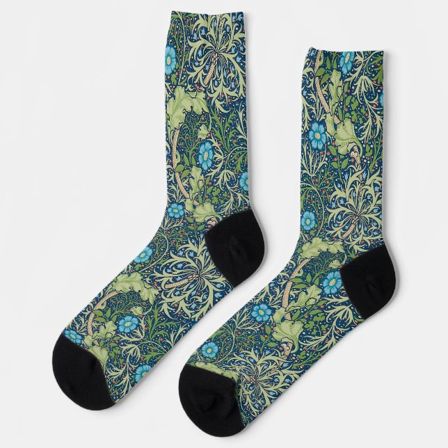Seaweed, William Morris Socken (Linkes Detail)