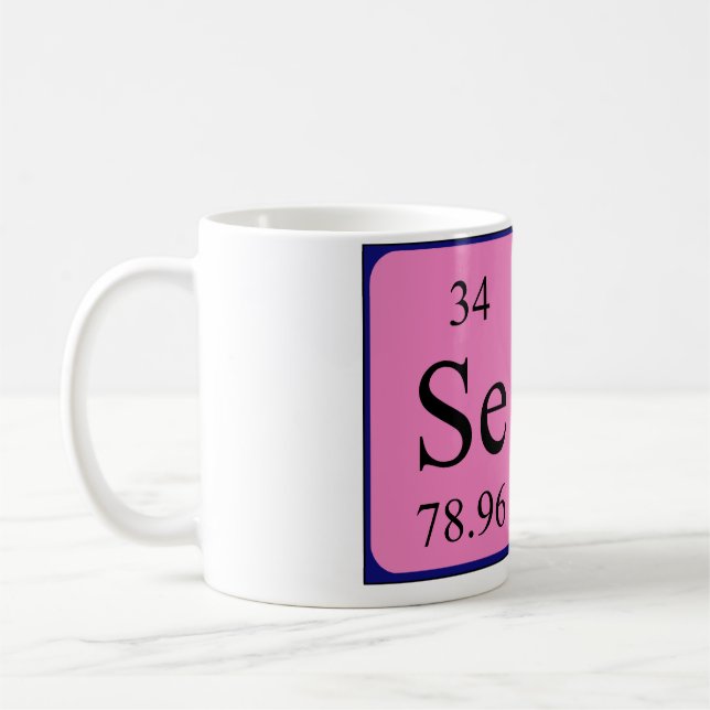 Seb nom de table périodique mug (Gauche)