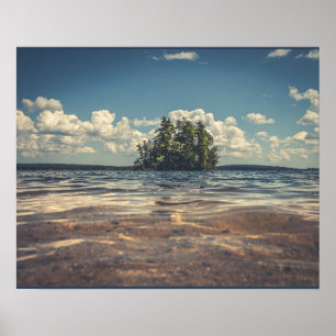 Sebago Lake Island, Value Poster Paper (Matte)