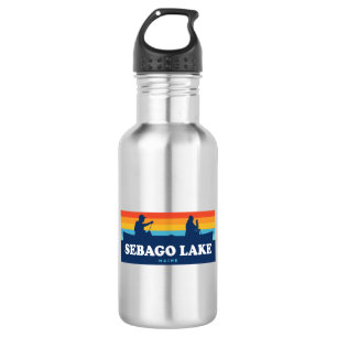 Sebago Lake Maine Canoe Edelstahlflasche