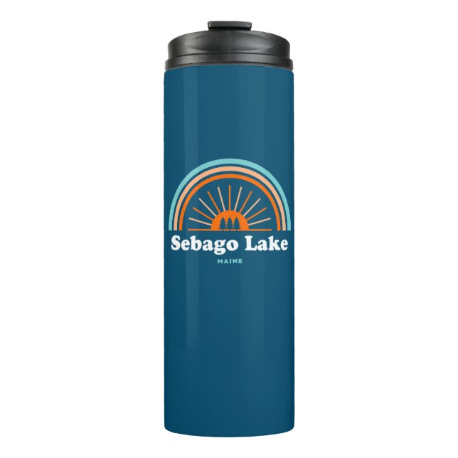 Sebago Lake Maine Rainbow Thermosbecher (Vorderseite)