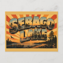 Sebago Lake Maine tiefster See Wald Kunst