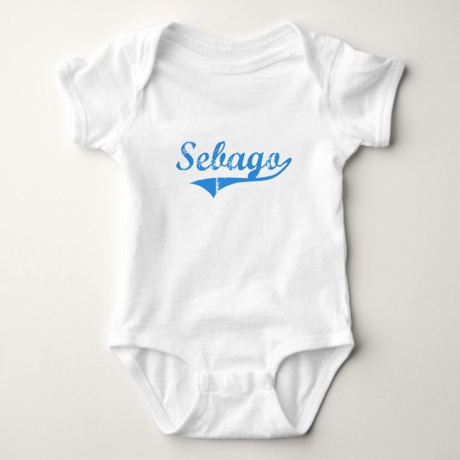 Sebago Maine klassischer Entwurf Baby Strampler (Vorderseite)