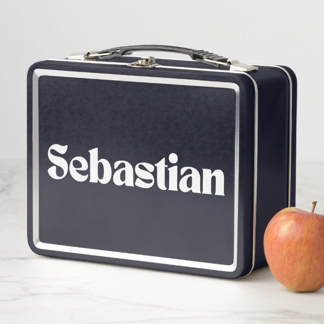 Sebastian Name Personalisiert Metall Brotdose (Beispiel)