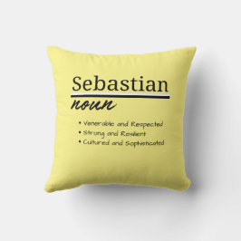 Sebastian, Personalisierte Bezeichnung für Junge Kissen