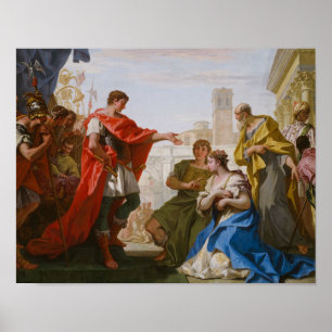 Sebastiano Ricci - The Continence of Scipio Poster