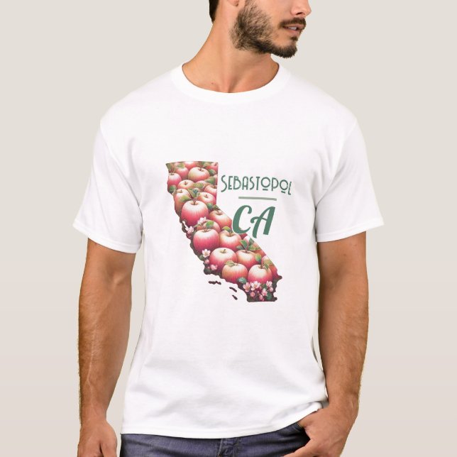 Sebastopol California Gravenstein Apple Fair T-Shirt (Vorderseite)