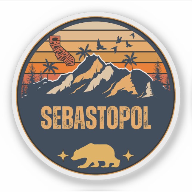 Sebastopol, Kalifornien Aufkleber (Vorderseite)