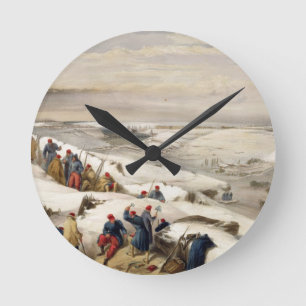 Sebastopol von der extremen Rechte des Grabens an Runde Wanduhr