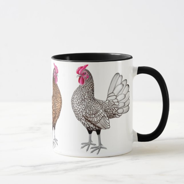 Sebright kleine Huhn-Wecker-Tasse Tasse (Rechts)