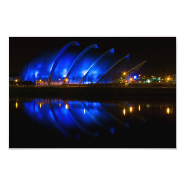 SEC Armadillo, Glasgow, Foto Print in Schottland (Vorne)
