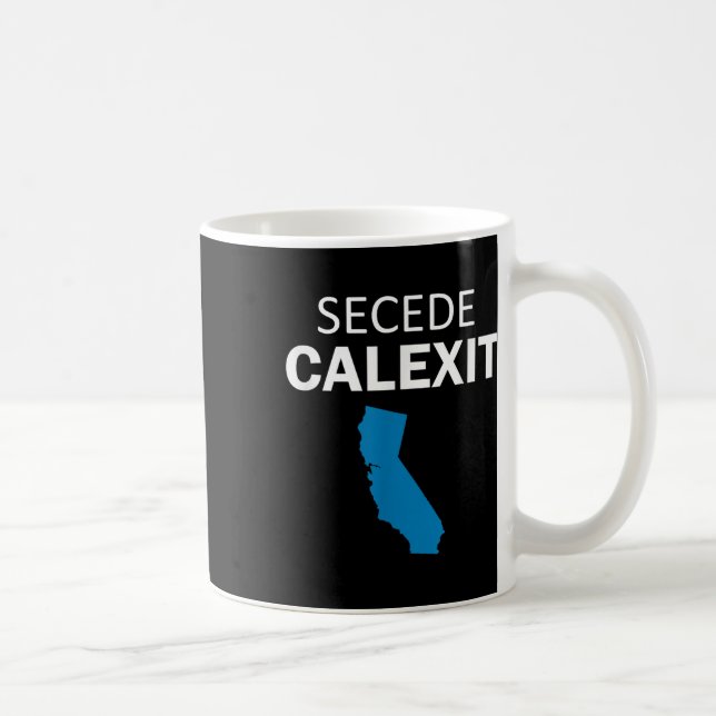Secede Calexit T Shirt (politisches T-Shirt) Kaffeetasse (Rechts)