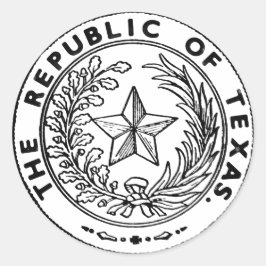 Secede Republic of Texas Runder Aufkleber