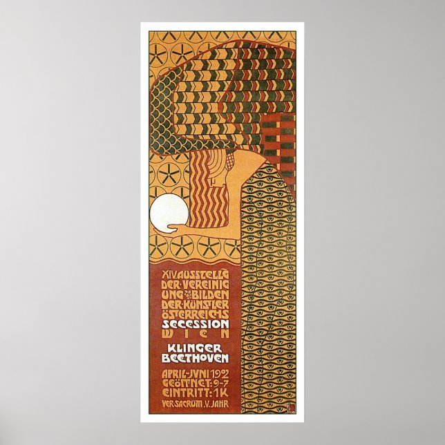 Secession Poster für die 14. Wiener Ausstellung, 1 (Vorne)