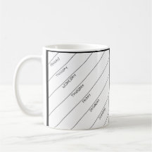 Séchez la tasse quotidienne de planificateur