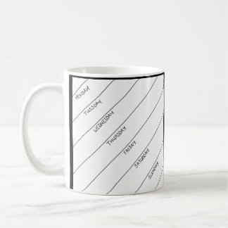 Séchez la tasse quotidienne de planificateur
