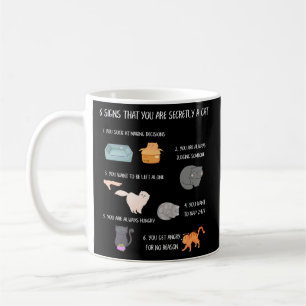 Sechs Anzeichen dafür, dass du heimlich eine Katze Kaffeetasse