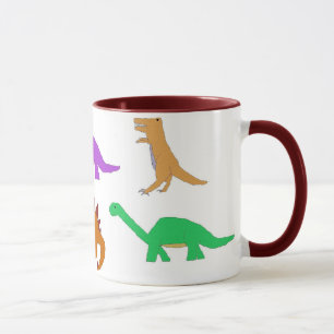 Sechs Dinosaurier-Tasse Tasse