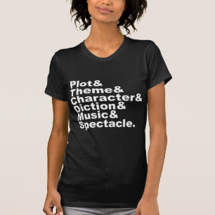 Sechs Elemente von Poetik und Drama von Aristotele T-Shirt