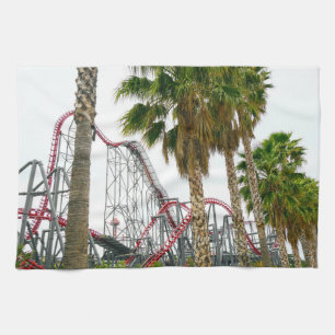 Sechs Fahnen Magic Mountain Geschirrtuch