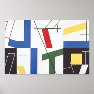 Sechs Flächen mit Kreuzen Sophie Taeuber-Arp Poster