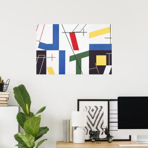 Sechs Flächen mit Kreuzen   Sophie Taeuber-Arp   Poster