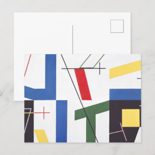 Sechs Flächen mit Kreuzen   Sophie Taeuber-Arp   Postkarte