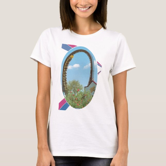 Sechs Flaggen Astroworld - Greezed Lightnin T-Shirt (Vorderseite)