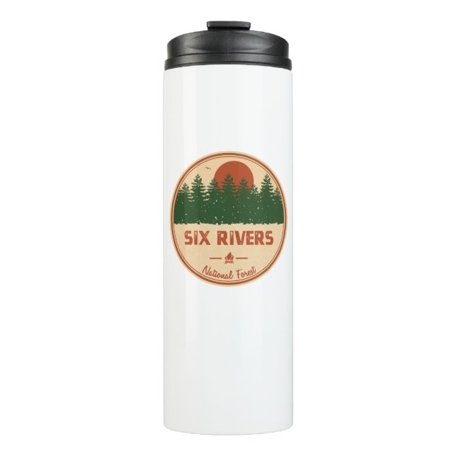 Sechs Flüsse Nationalwald Thermosbecher (Vorderseite)