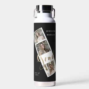 Sechs Foto Collage Abschluss Wasser Flasche