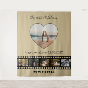 Sechs Fotos Collage Movie Inspirierend Foto Hinter Wandteppich