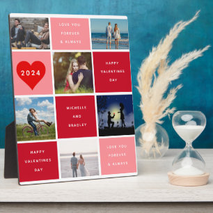 sechs Fotos Happy Valentines Day Grid Sherpa Fotoplatte