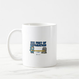SECHS FUSS ABSTAND — Lustiger Bestatter Kaffeetasse