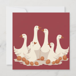 Sechs Gänse A-Lay Cut-Out Stift 2