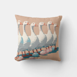 Sechs Gänse A-Lay Cut-Out Stift 3 Kissen