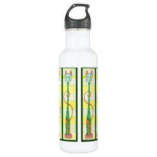 Sechs hohe Katzen Waterbottle Trinkflasche