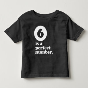 sechs ist ein Geburtstagst-stück der perfekten Kleinkind T-shirt