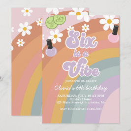 Sechs ist ein lebhafter Wellness-Center Rainbow 6. Einladung