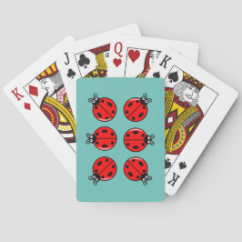 Sechs kleine Ladybugs - Klassische Spielkarten