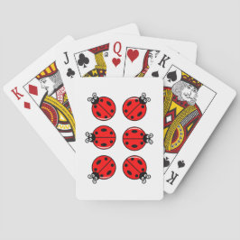 Sechs kleine Ladybugs - Klassische Spielkarten