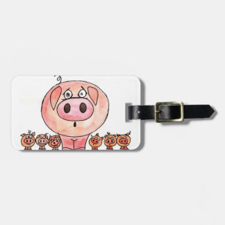 Sechs kleine Schweine Gepäckanhänger