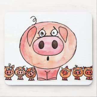Sechs kleine Schweine Mousepad